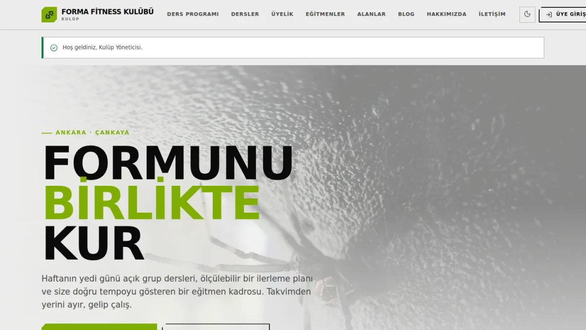 Ders programı ve kontenjanlı rezervasyon projesi